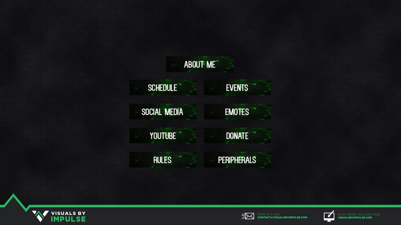 Glowing Twitch Panels - Visuals by Impulse