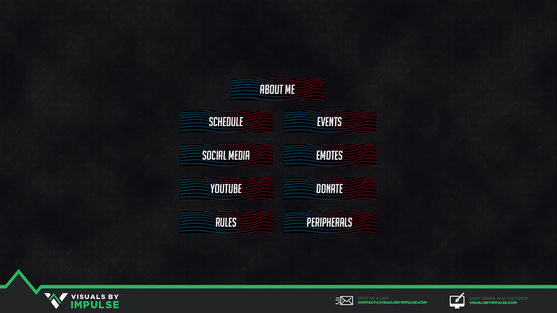 Lines Twitch Panels - Visuals by Impulse
