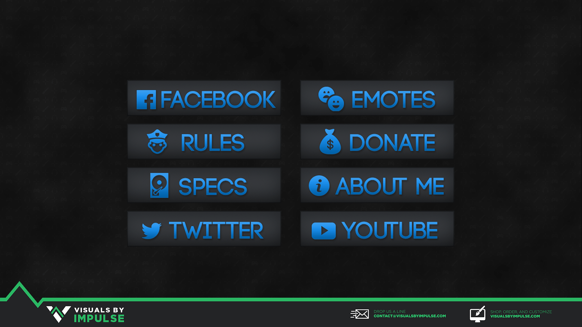 Colored Twitch Panels | Visuals by Impulse