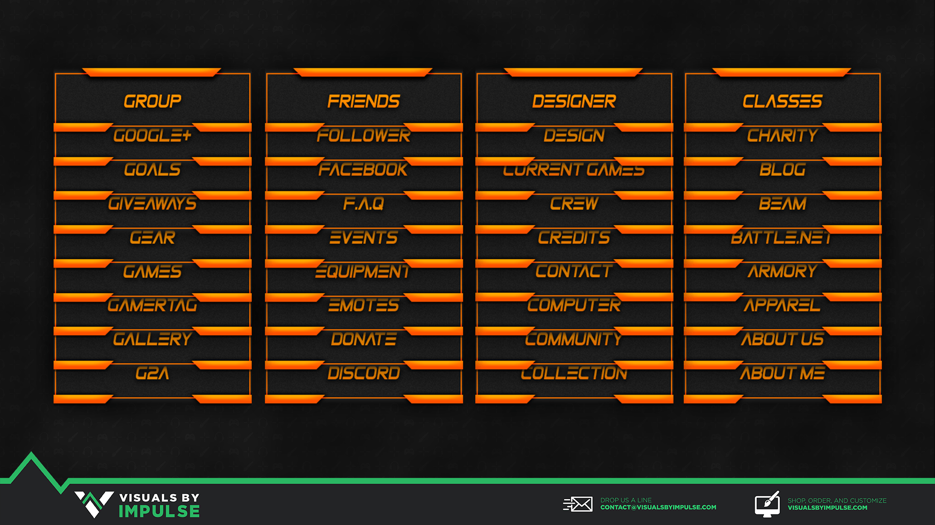 Fire Twitch Panels | Visuals by Impulse