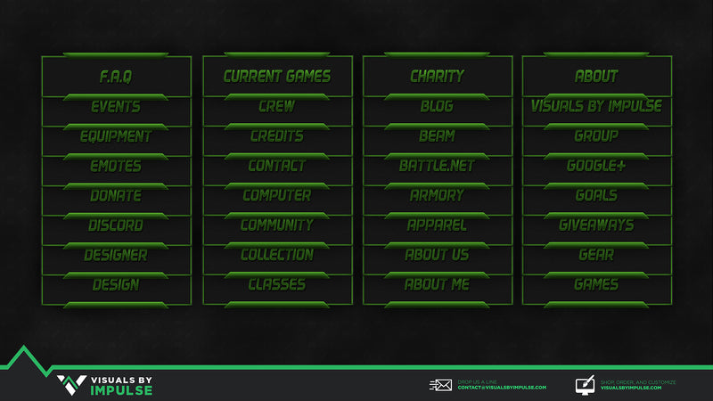 Poison Twitch Panels - Visuals by Impulse