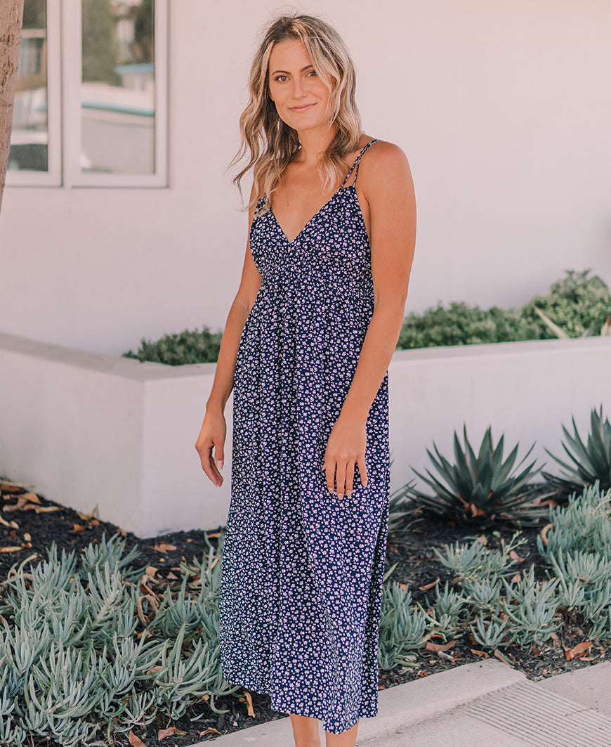 strap maxi dress