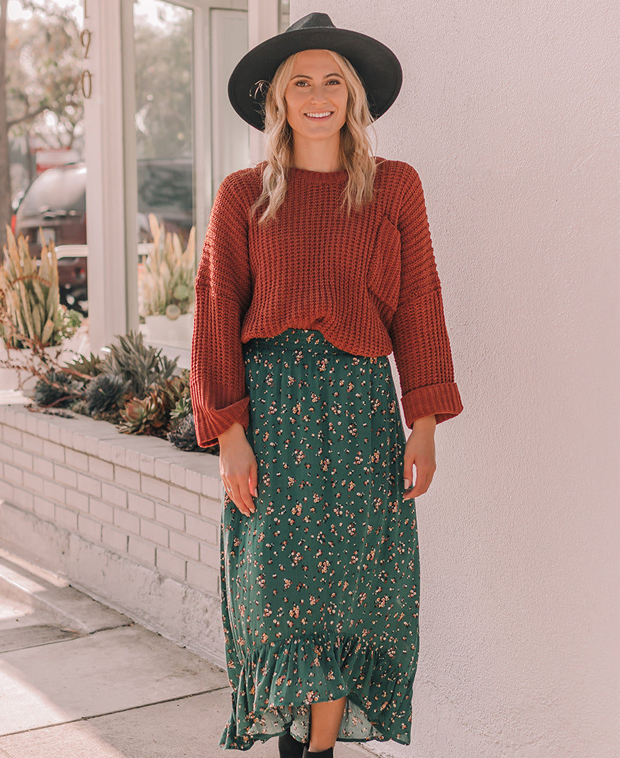 oversized chenille sweater