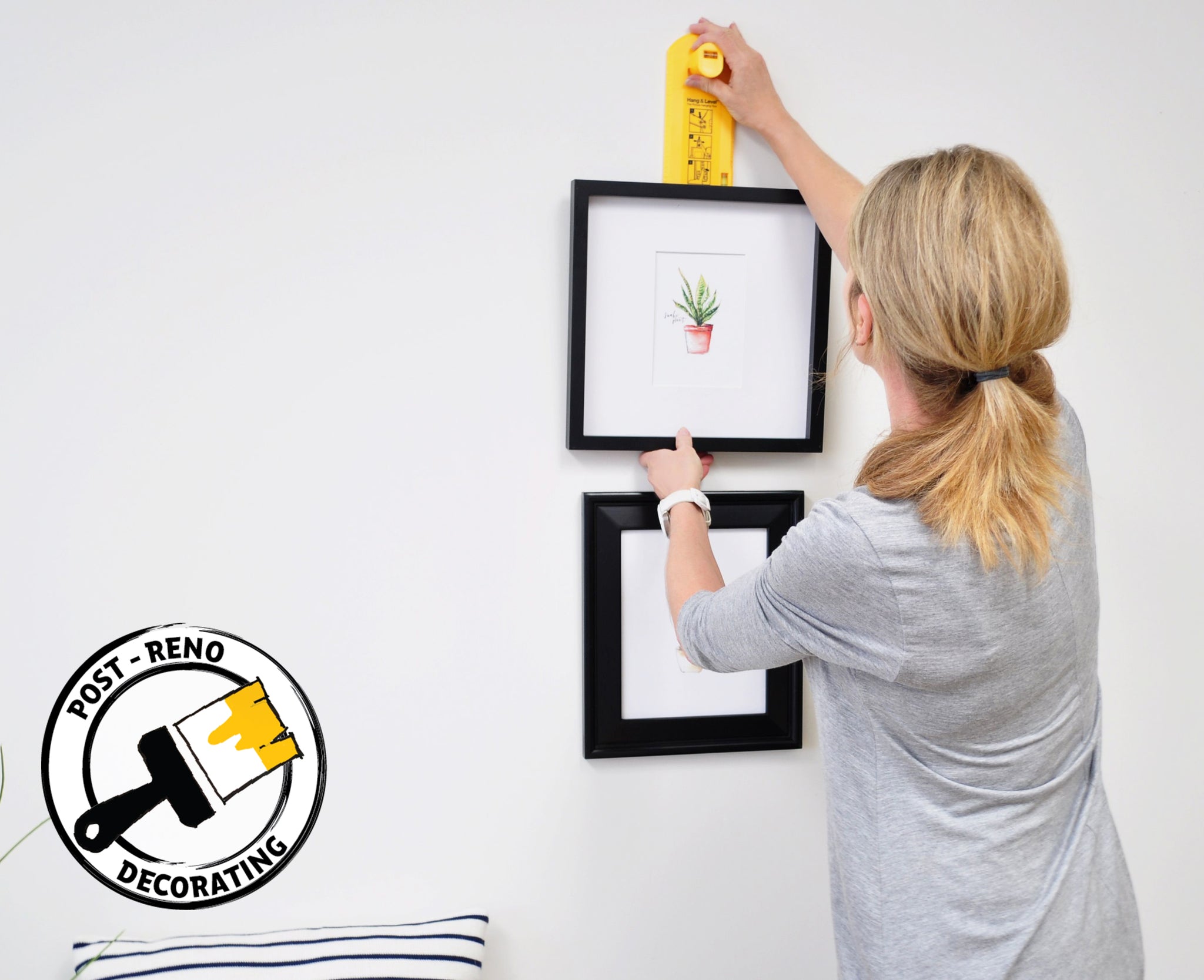 The easiest way to hang picture frames UTR Decorating