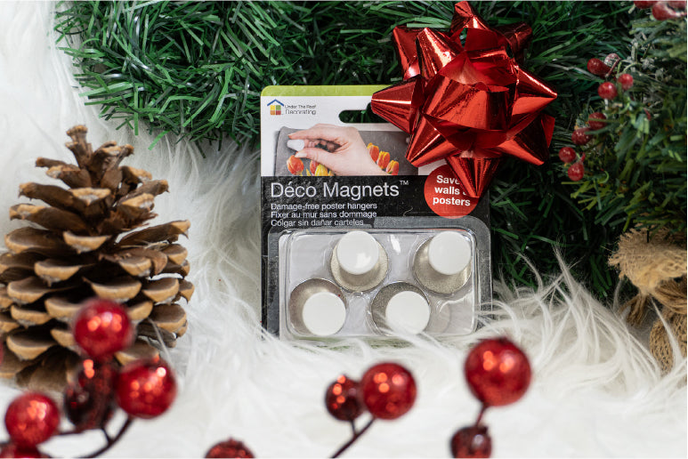 Image of a package of DécoMagnets™ set with Christmas decorations