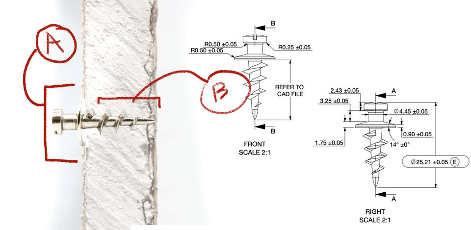 DecoScrews in drywall