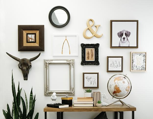 11-piece gallery wall