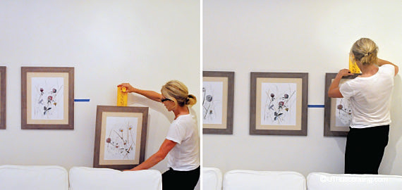 How to hang 3 pictures above a couch – UTR Decorating