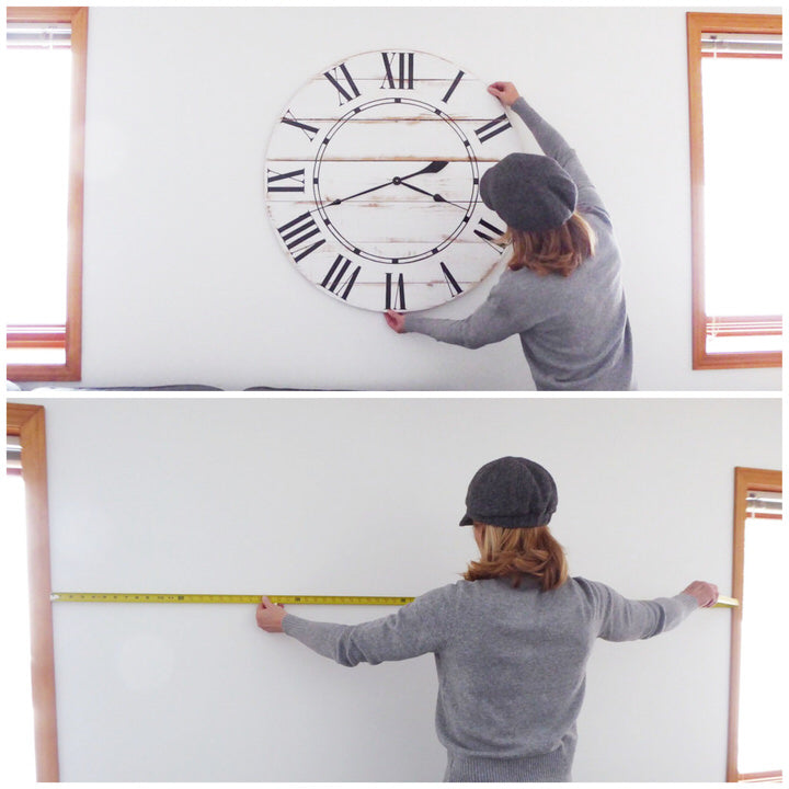 measuring where clock should hang