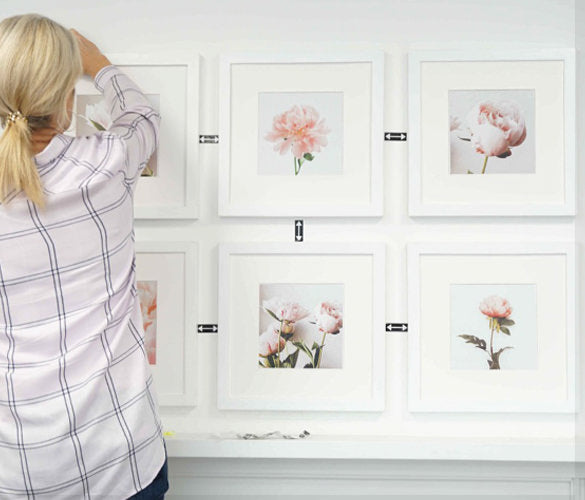 Tips on evenly spacing picture frames | UTR Decorating