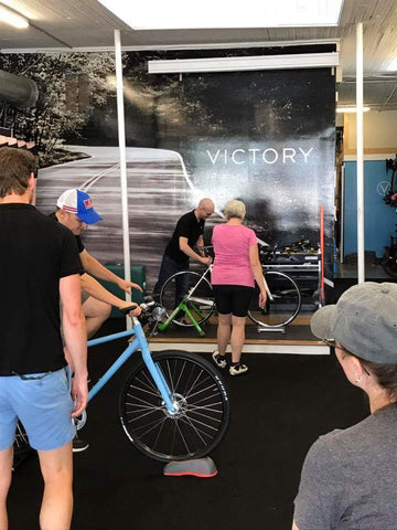 Every customer goes through the fitting process that gets a bike from Victory