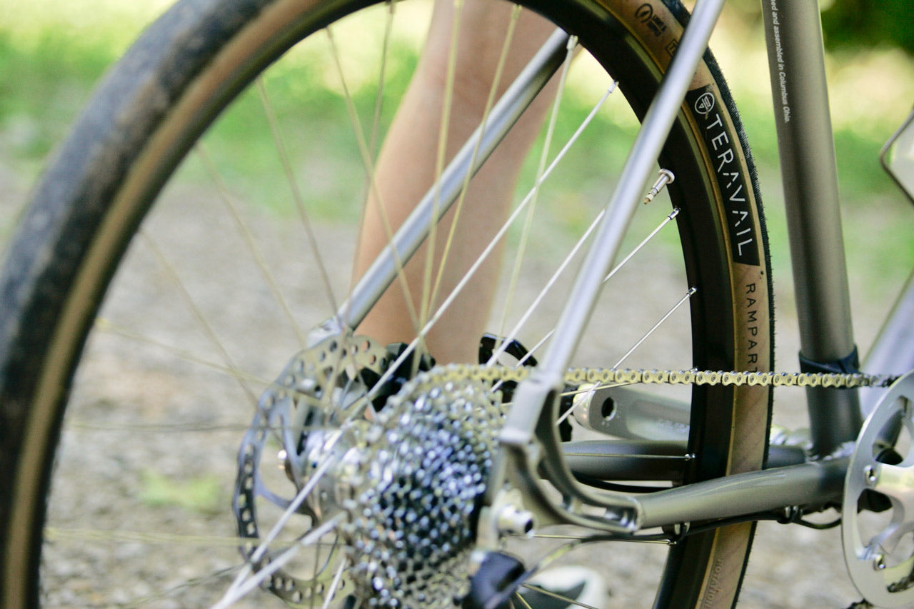 Gravel road bicycle tires