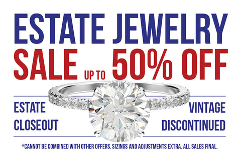 image that shares details about estate and closeout jewelry sale at Garcia and Company Jewelers in Farmington, NM