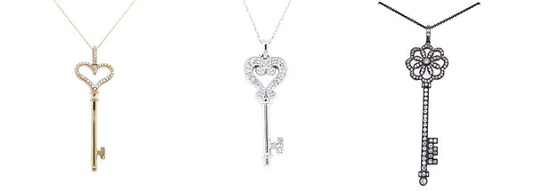 image of valentine's day key pendants