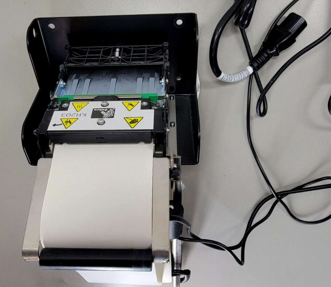 Zebra Kr203 P1022147 Kiosk 3 Receipt Printer With Original Cables Ful Blackstar Assets 9247