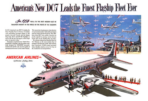 DC-7 飛行機でいっぱいの空