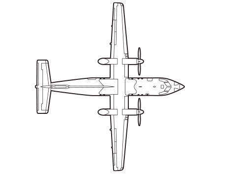 Dash 8-100 drawing