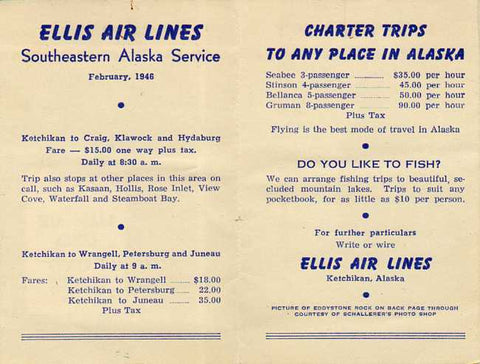 Ellis Air Lines Plane