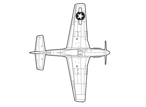 P-51D 飛行機タグ