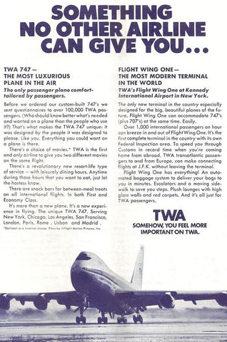 TWA 747: Your Castle In The Air - MotoArt PlaneTags