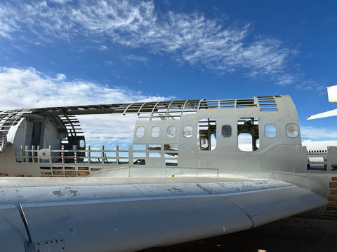 DC 9 aircraft skin