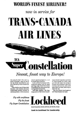 Super Constellation advertisement