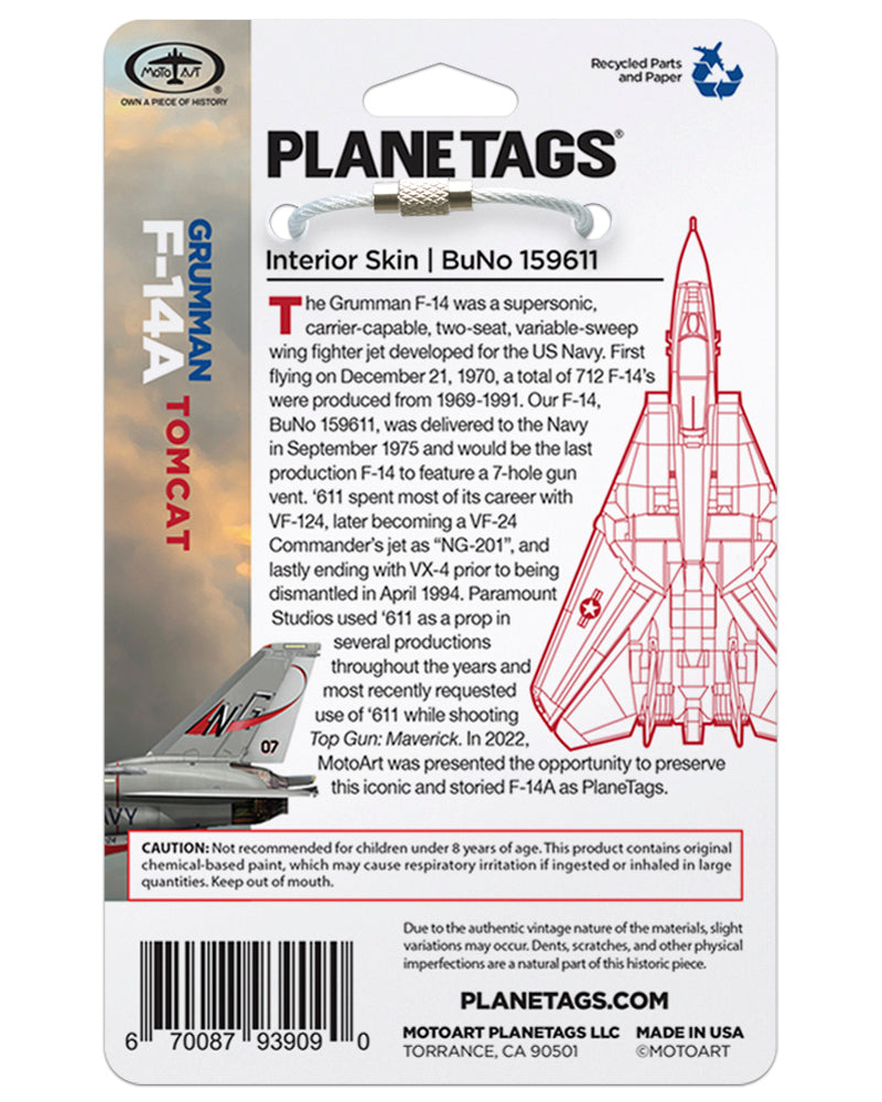 F-14 PLANETAGS TOPGUN 戦闘機　キーホルダー　フライトタグ