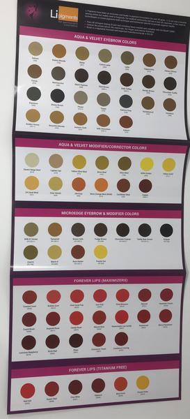 Hair Colour Pigment Chart