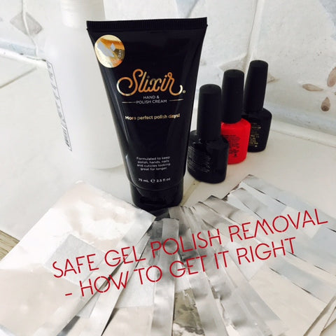 Safe gel polish removal. How to get it right. SLIXIR Hand and nail cream for a longer lasting manicure. 
