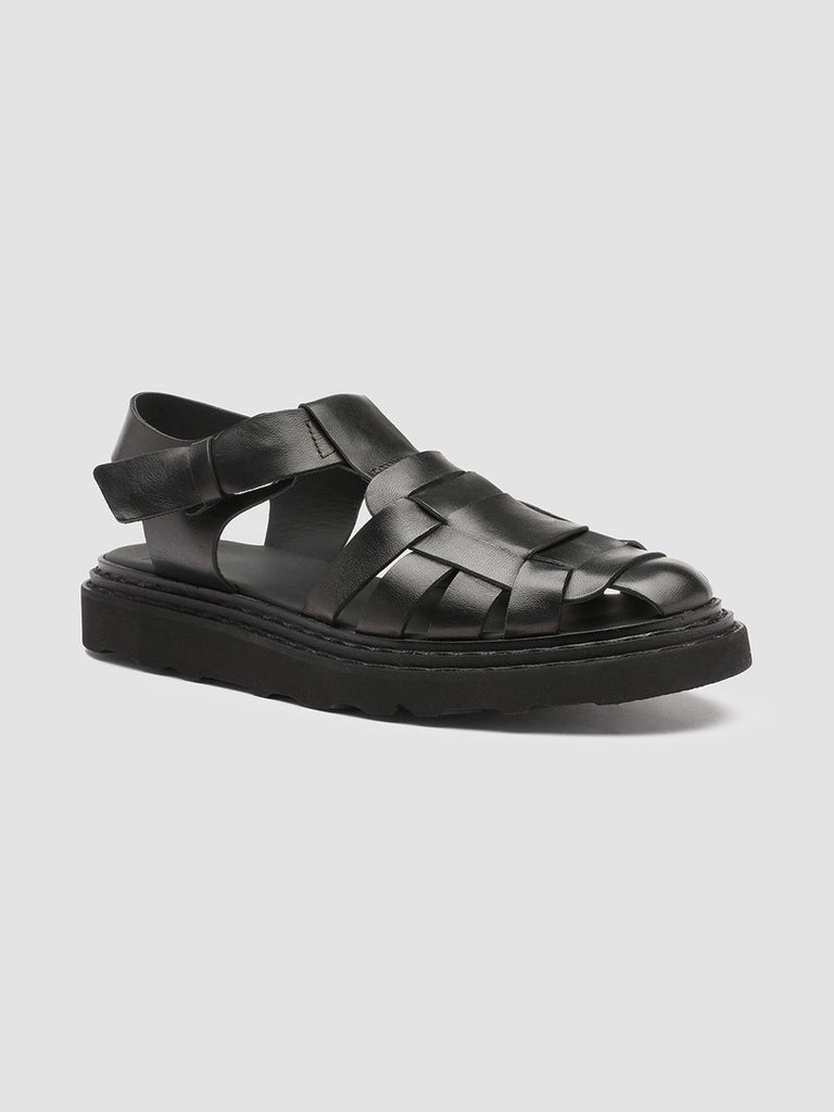 ULLA 005 Nero - Nappa leather sandals