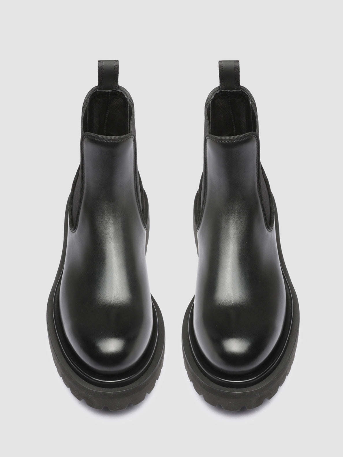 WISAL 006 Nero - Leather Chelsea Boots