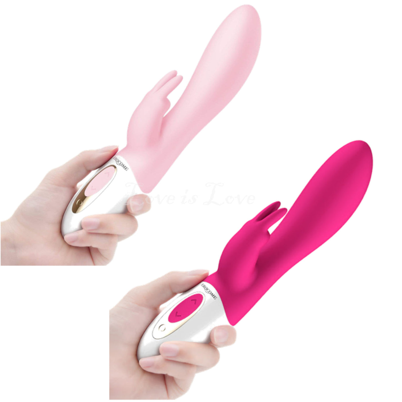 Hydra Dildo Porn - Erocome Hydra Heat Rotating Rabbit Vibrator Pink or Cerise â€“ Love is Love