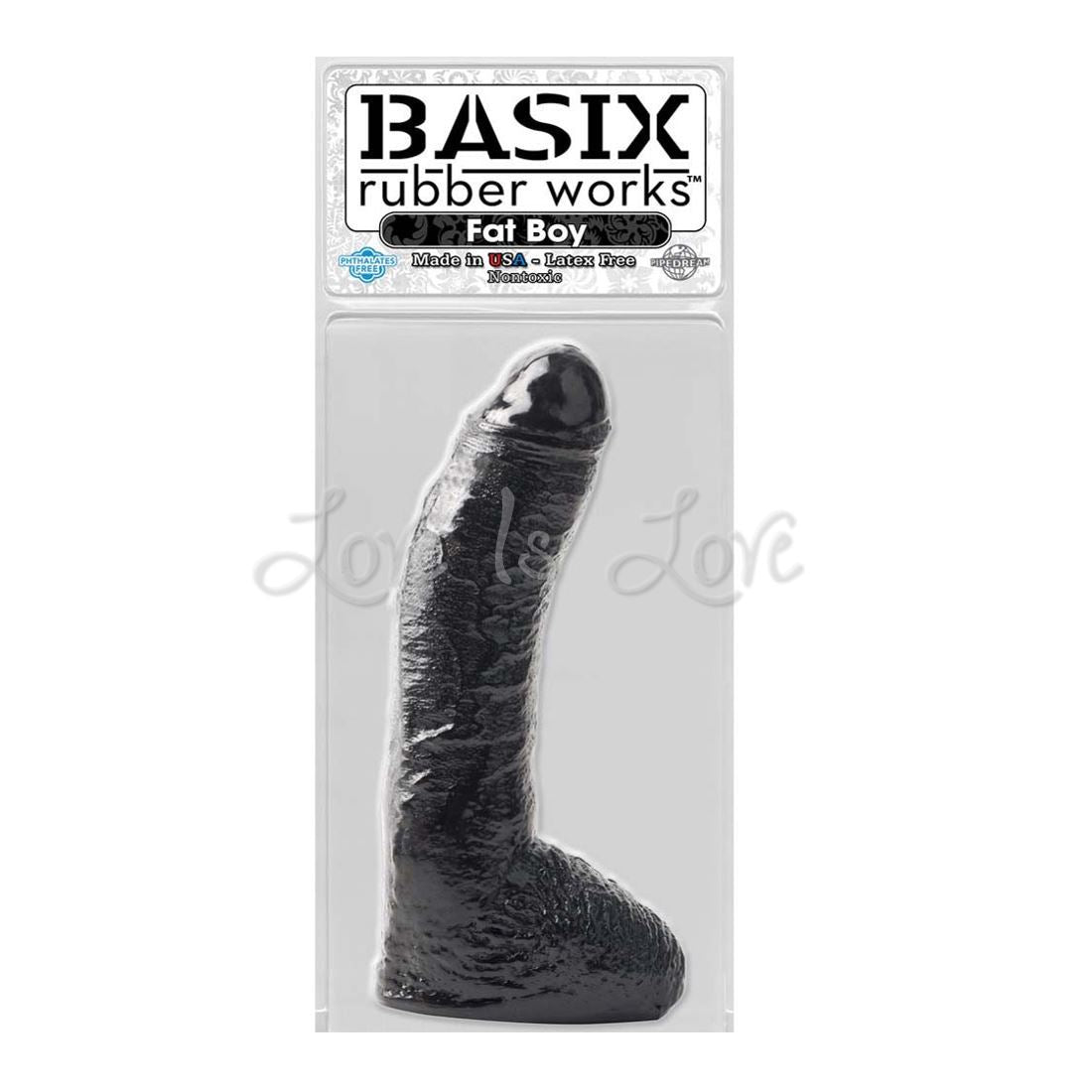 Realistic Black Dildo Anal - Basix Rubber Works 10 Inch Fat Boy Dong Black â€“ Love is Love