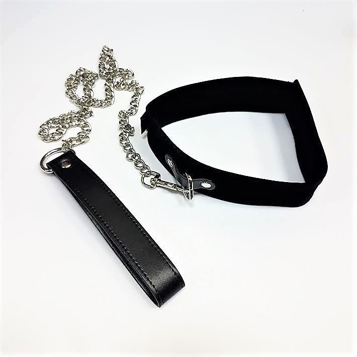 ouch adjustable black bondage leather sex handcuffs