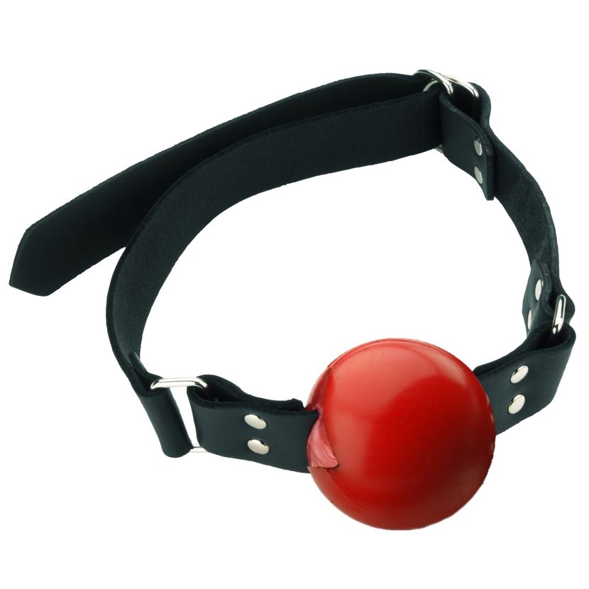 penis ball mouth gag with buckle fastener for bondage