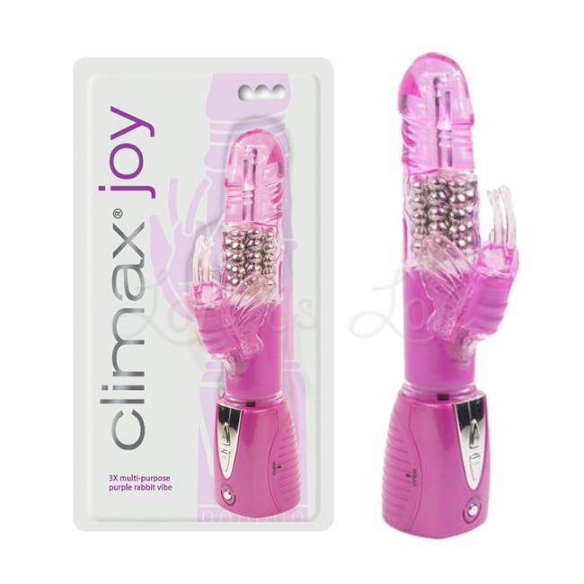 zini soft pink silicone bunny rabbit vibrator with clit stim