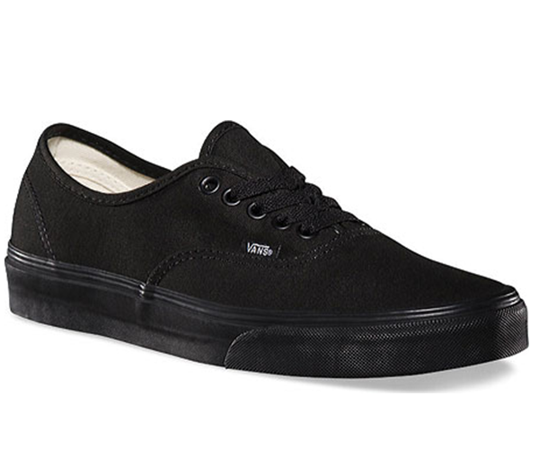 vans authentic full black