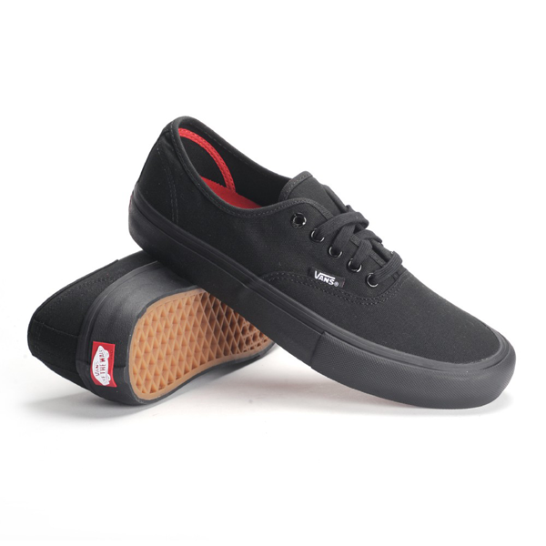 all black vans authentic sale