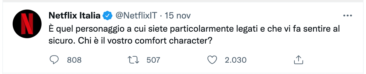 Netflix Italia - Twitter