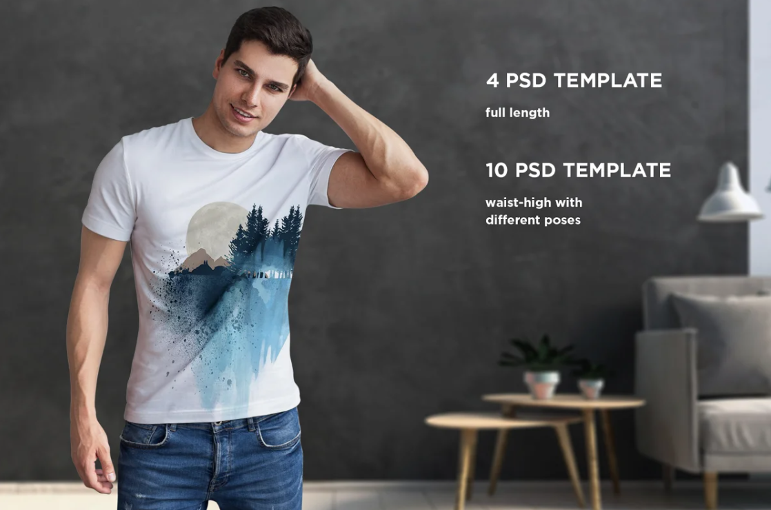 Modello t-shirt Dikarte su Creative Market