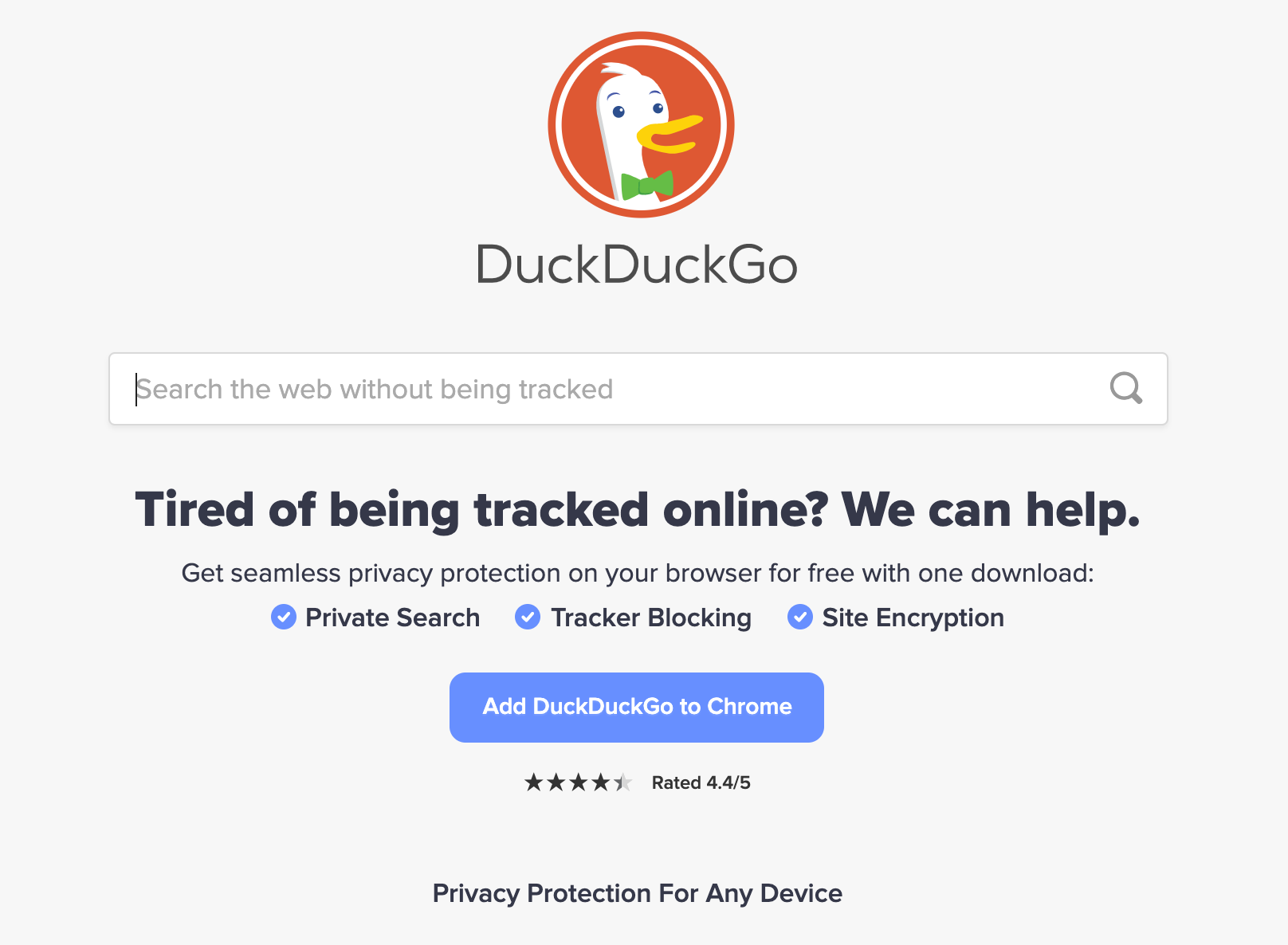 duckduckgo motori di ricerca