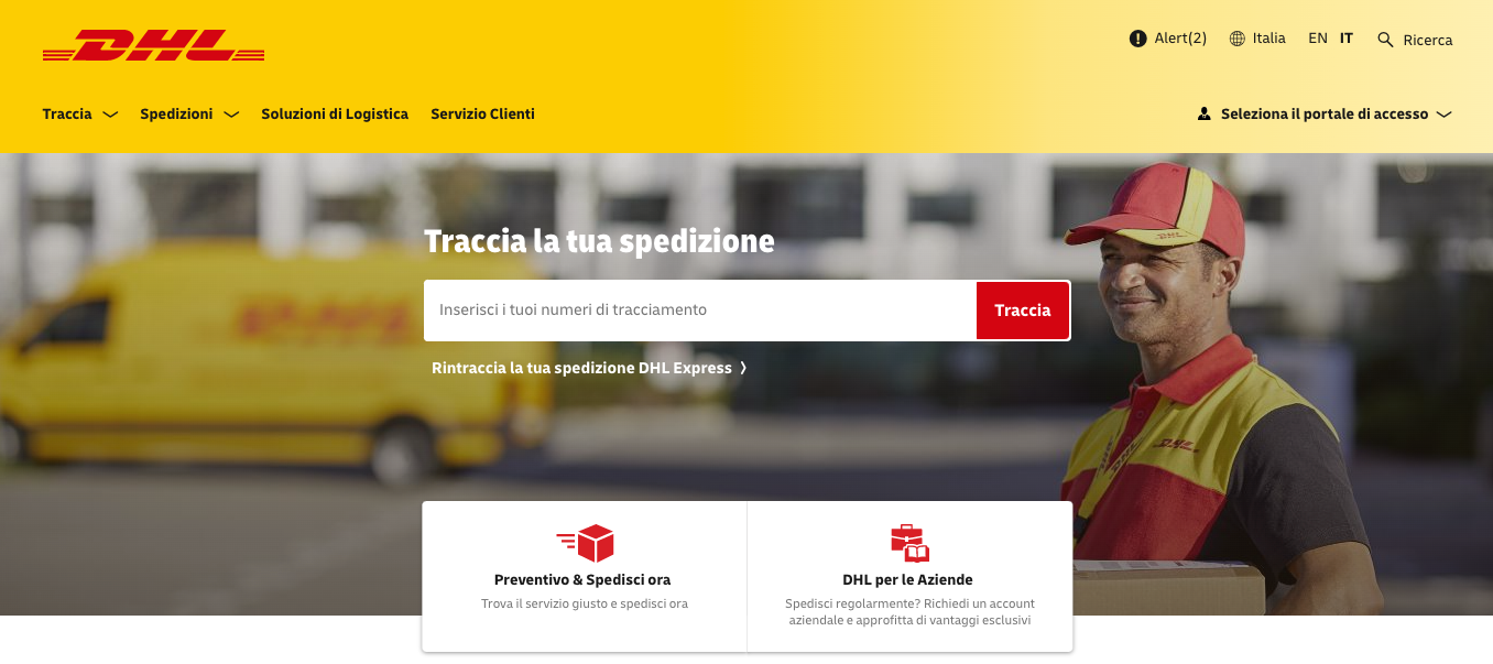 Spedizioni con DHL