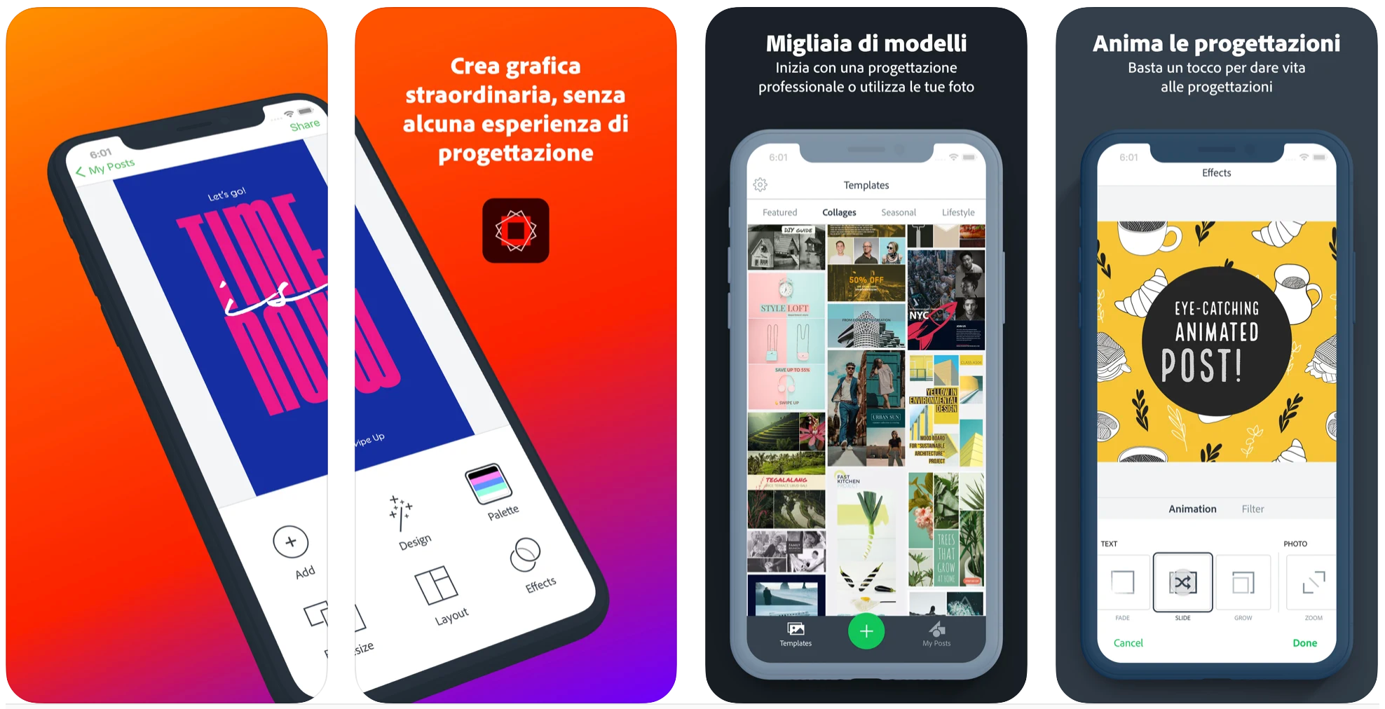 Migliori app per creare post Instagram - Adobe Spark