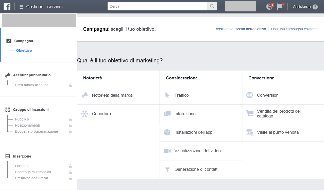 Creazione campagna pubblicitaria per ecommerce con Facebook Ads