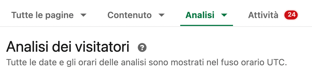 analisi visitatori Linkedin