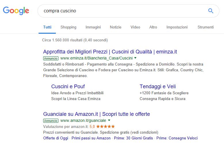 Campagne Google Ads search non-branded