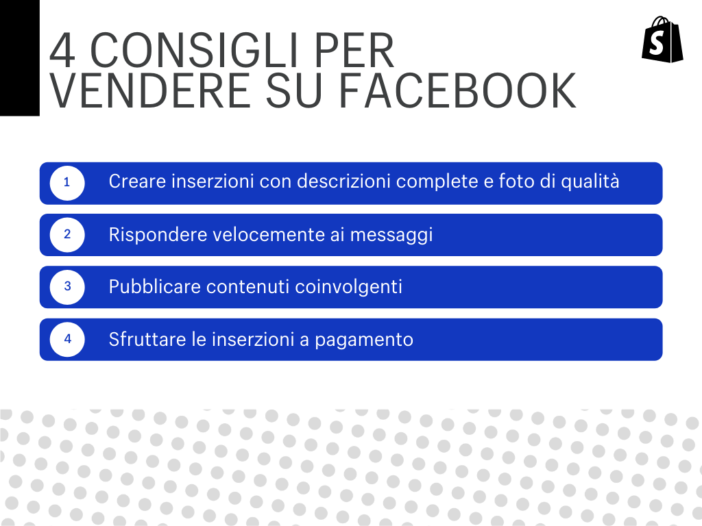 Consigli per vendere su Facebook