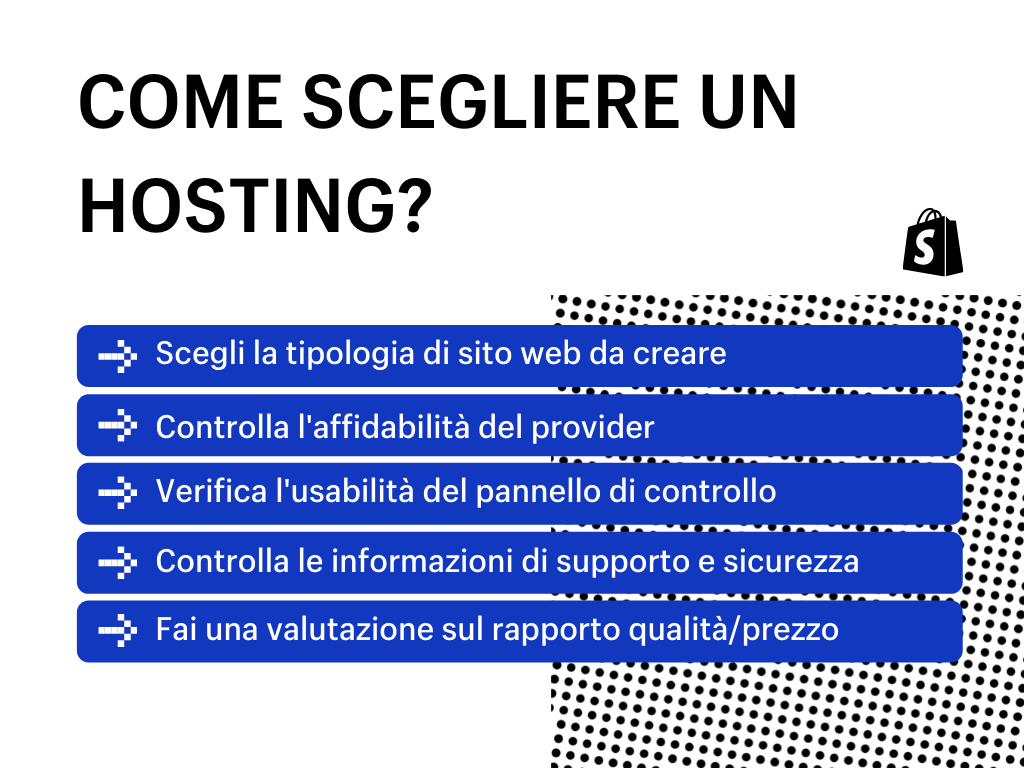 Criteri di valutazione per scegliere hosting