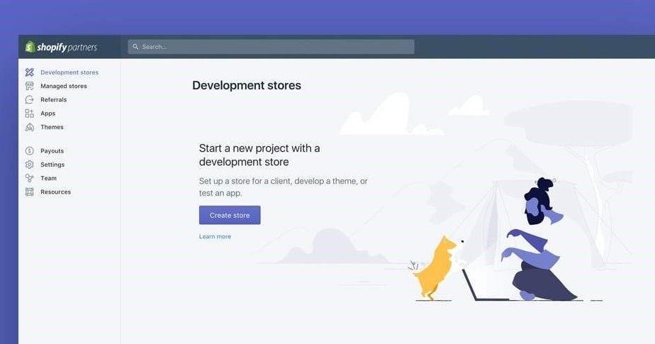 Shopify Partner Dashboard