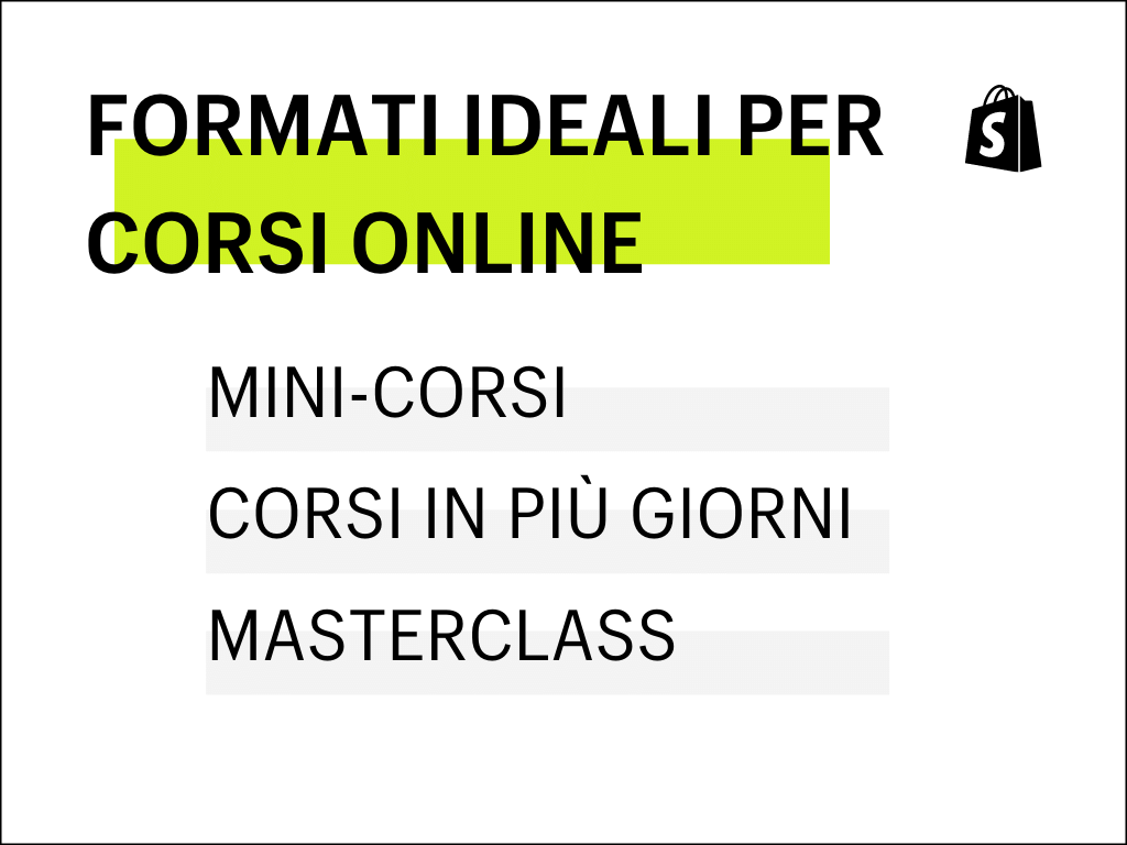 Come creare un corso online - Scegliere il formato